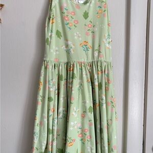 DOTDOT Smile 
Floral Green Kids Dress